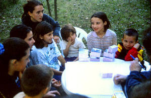 Children with Jan Wampler in Cay, Turkey.