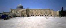 A view of the eastern façade of al-Aqsa Mosque.