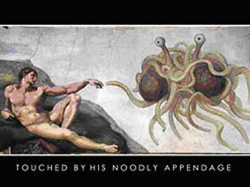 Touched by His Noodly Appendage.