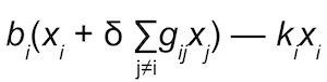 Local network effect equation.