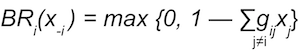 Expanded best response equation. 