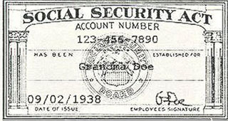 A scan of a Social Security card.