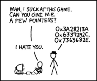 An xkcd comic about pointers.
