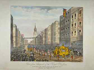 Victoria's Cheapside procession, November, 1837.