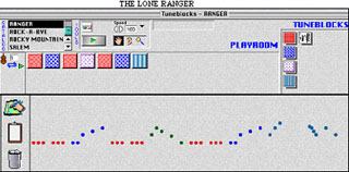 Screen shot of the Impromptu interface displaying a rendering of the theme to 'The Lone Ranger'.