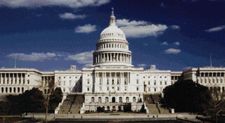 A photograph of the U.S. Capitol Building.