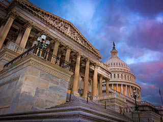 A photo of the United States Capitol building.