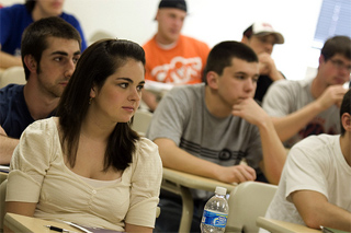 Photo of students in class
